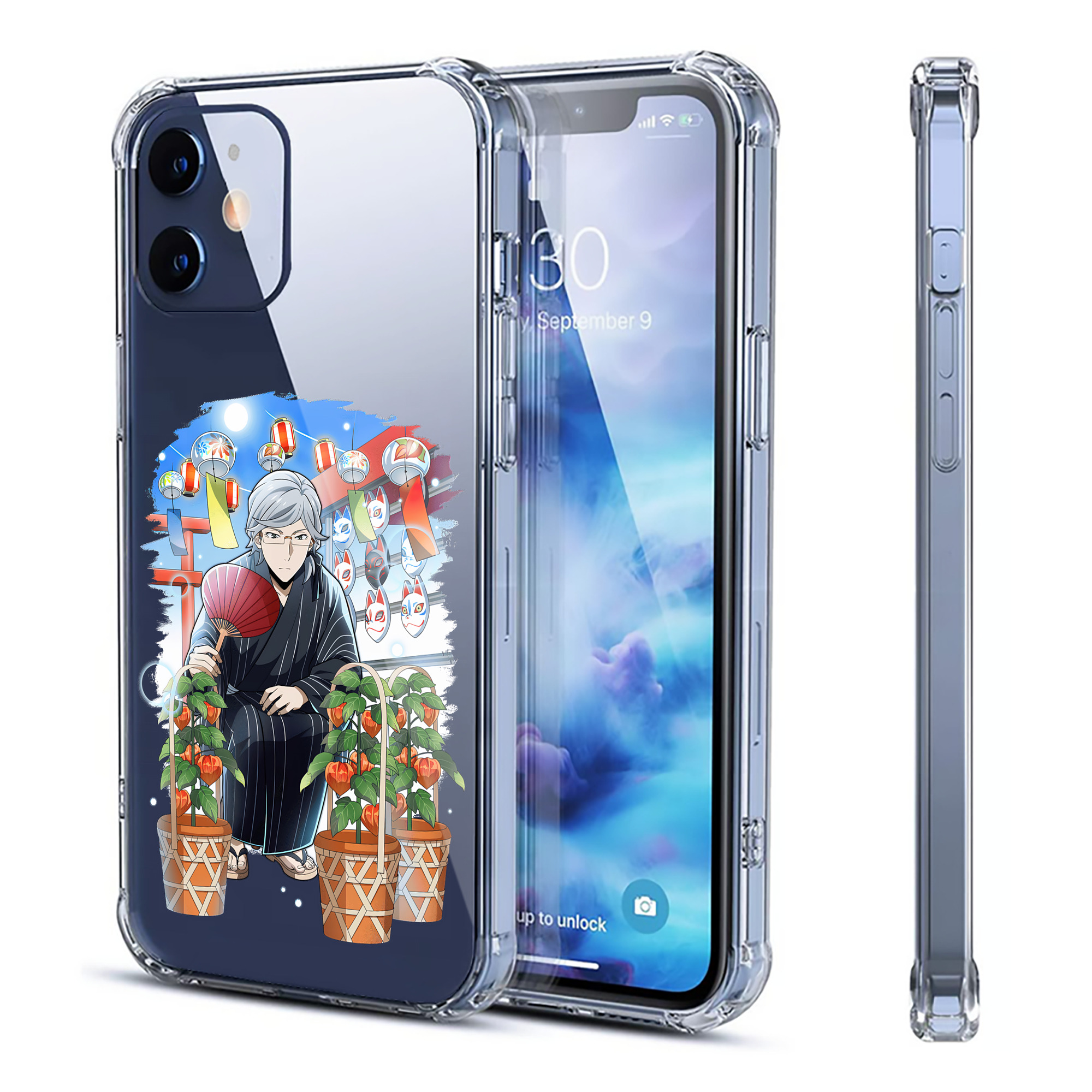（画像用） 文豪ストレイドッグス Bungo Stray Dogs 【iPhone 12シリーズ対応】透明スマホケース（クリアソフトケース）